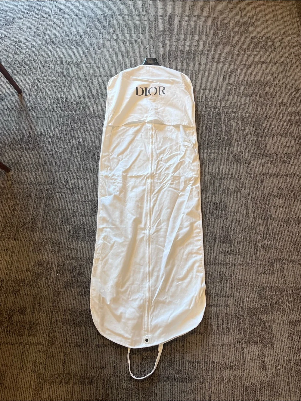 Dior White Logo Garment Cover
